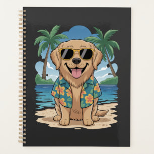 Tropischer Retriever � Golden Beach Vibes Hund Planer
