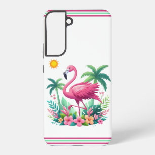 Tropischer/rosa Flamingo aus Florida Samsung Galaxy Hülle
