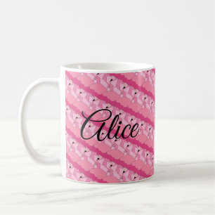 Tropischer Rosa-Flamingo-Kaffeebecher Kaffeetasse