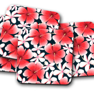 Tropischer Roter Hibiskus HIBISKUS UNTERSETZER S