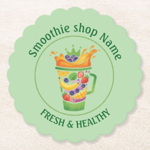 Tropischer Saftmix & Smoothie Saft Shop Untersetzer