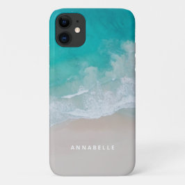 Tropischer Sandstrand Sonnige Wellen modern Case-Mate iPhone Hülle