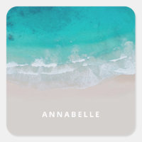 Tropischer Sandstrand Sonnige Wellen modern