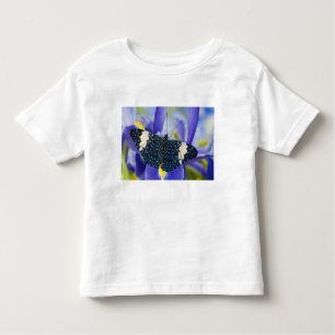 Tropischer Schmetterling Lila Iris Kleinkind T-shirt
