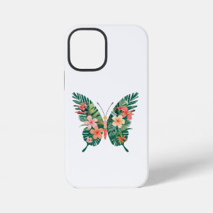 Tropischer Schmetterling mit Floral Wings Island V iPhone 12 Mini Hülle