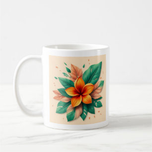 Tropischer Schnappschuss-Glanz Kaffeetasse