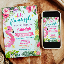 Tropischer Sommer 5. Geburtstag Einladung