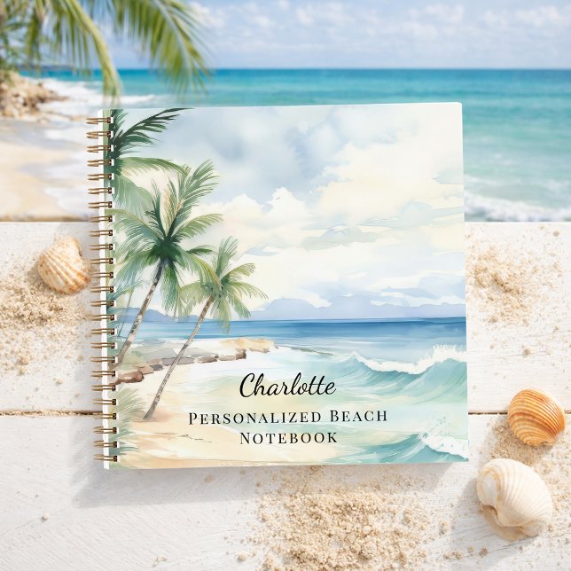 Tropischer Sommer am Strand Notizbuch (Von Creator hochgeladen)
