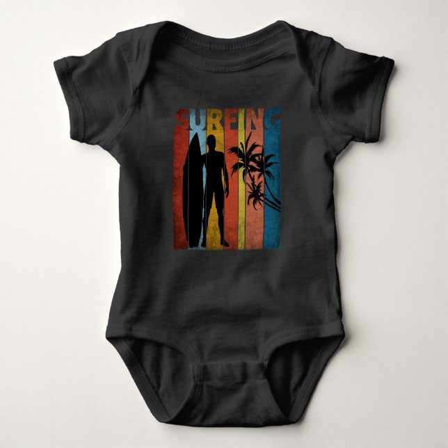 TROPISCHER SOMMER BABY STRAMPLER (Vorderseite)