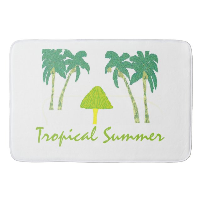 Tropischer Sommer Badematte (Vorderseite)