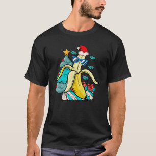 Tropischer Sommer Banana Weihnachten Bäume im Juli T-Shirt