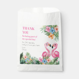 Tropischer Sommer Flamingo Onederland 1. Geburtsta Geschenktütchen