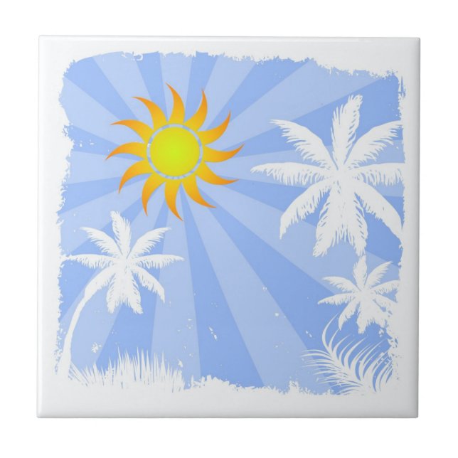 Tropischer Sommer Fliese (Vorderseite)