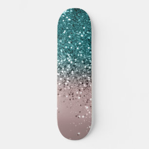 Tropischer Sommer-Glitzer Nr. 3 Skateboard