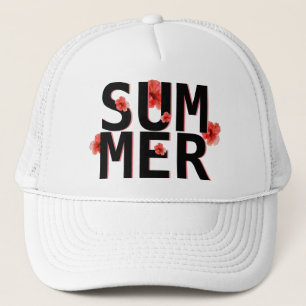 Tropischer Sommer Hibiskus Truckerkappe
