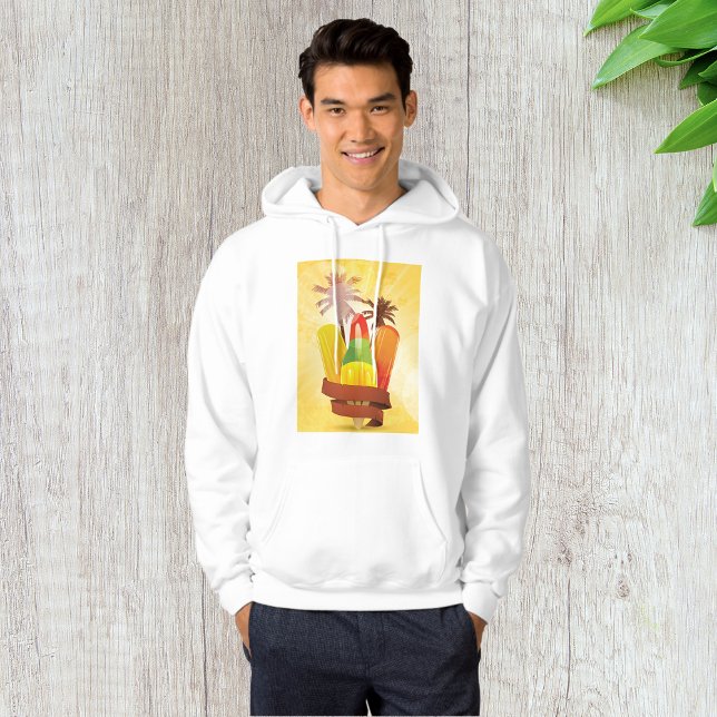 Tropischer Sommer Mens Hoodie (Von Creator hochgeladen)