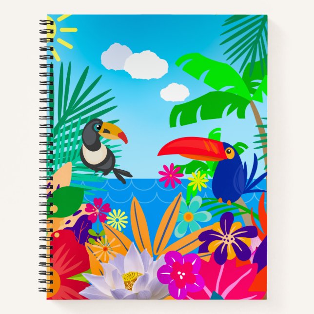 Tropischer Sommer Notizbuch (Vorderseite)