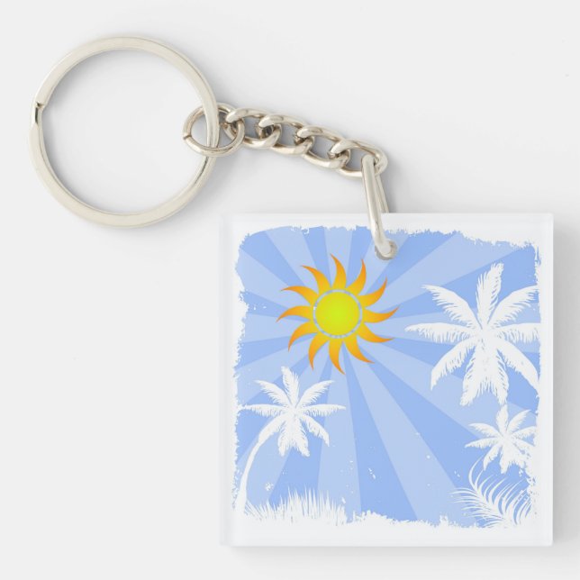Tropischer Sommer Schlüsselanhänger (Vorderseite)