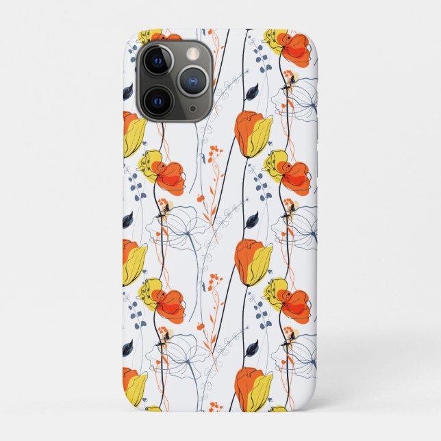 Tropischer Sommer | Schöne gelbe Blumen Design Case-Mate iPhone Hülle (Rückseite)