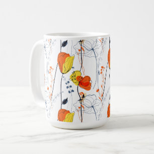 Tropischer Sommer   Schöne gelbe Blumen Design Kaffeetasse