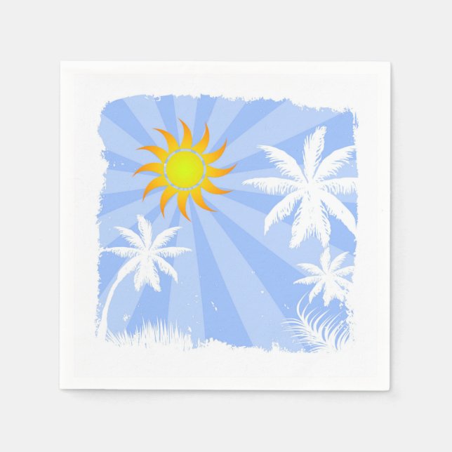 Tropischer Sommer Serviette (Vorderseite)