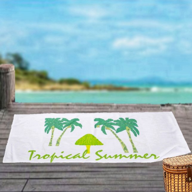 Tropischer Sommer Strandtuch (Take in some beach time with a favorite beach towel!)