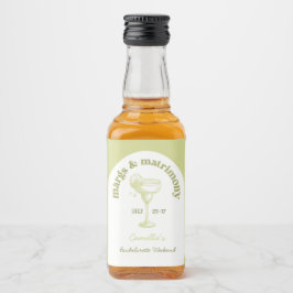 Tropischer Sommercocktail Bachelorette Mini Labels Alkoholflaschenetikett