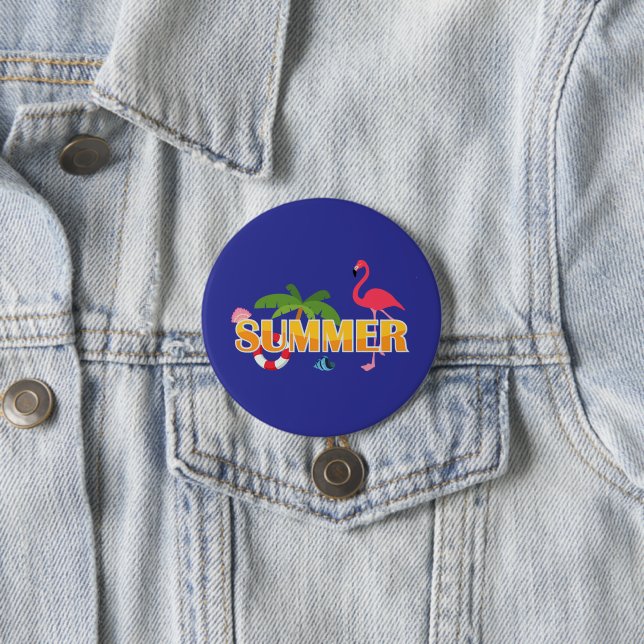 Tropischer Sommerspass Button (Beispiel)