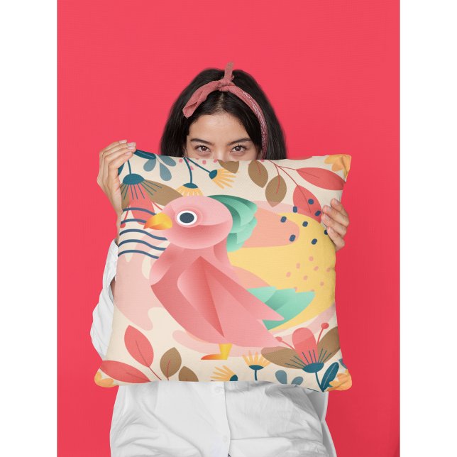 Tropischer Songbird im Paradies Kissen (Von Creator hochgeladen)