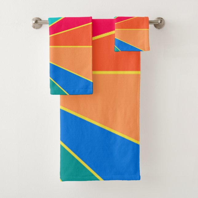 Tropischer Sonnenaufgang Badhandtuch Set (Insitu)