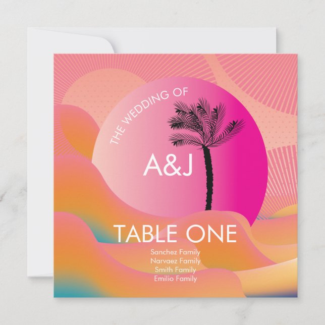 Tropischer Sonnenaufgang Fett rosa Orangefarbene H (Vorderseite)