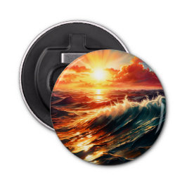 Tropischer Sonnenaufgang Flaschenöffner