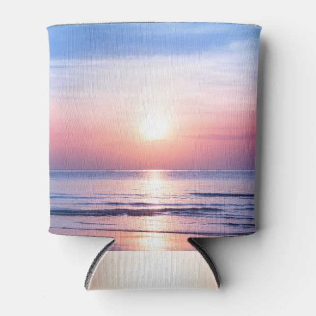 Tropischer Sonnenaufgang: Meer, Himmel, Ruhe Dosenkühler (Vorderseite)