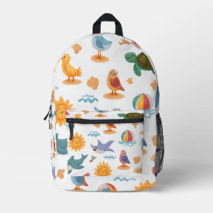 Tropischer Sonnenprint-Druck-Schneiderei-Tasche Ge Bedruckter Rucksack