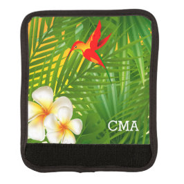 Tropischer Sonnenschein mit einem kleinen Hummingv Gepräckgriffwickel