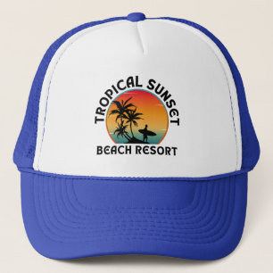 TROPISCHER SONNENSTRANDORT TRUCKERKAPPE