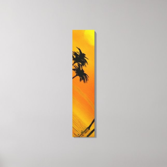 Tropischer Sonnenuntergang 3-4 Leinwanddruck (Vorderseite)