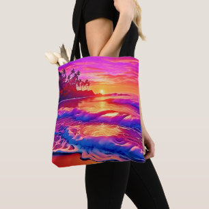 Tropischer Sonnenuntergang: Beach Glow Art