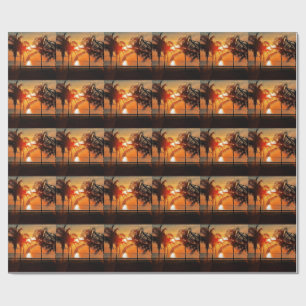 Tropischer Sonnenuntergang Geschenkpapier