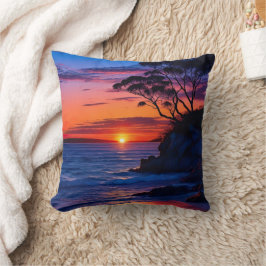 Tropischer Sonnenuntergang Kissen
