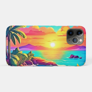 Tropischer Sonnenuntergang: Lebendiger Himmel Case-Mate iPhone Hülle
