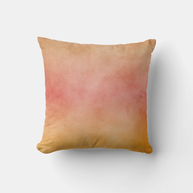 Tropischer Sonnenuntergang Peach Pink Yellow Ombre Kissen (Vorderseite)