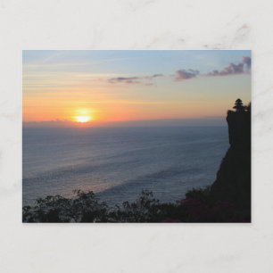 Tropischer Sonnenuntergang Postkarte