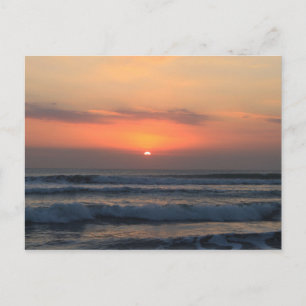 Tropischer Sonnenuntergang Postkarte