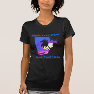 Tropischer Sonnenuntergang T - Shirt