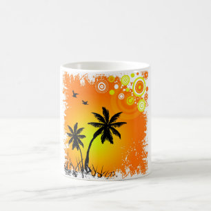 Tropischer Sonnenuntergang Tasse