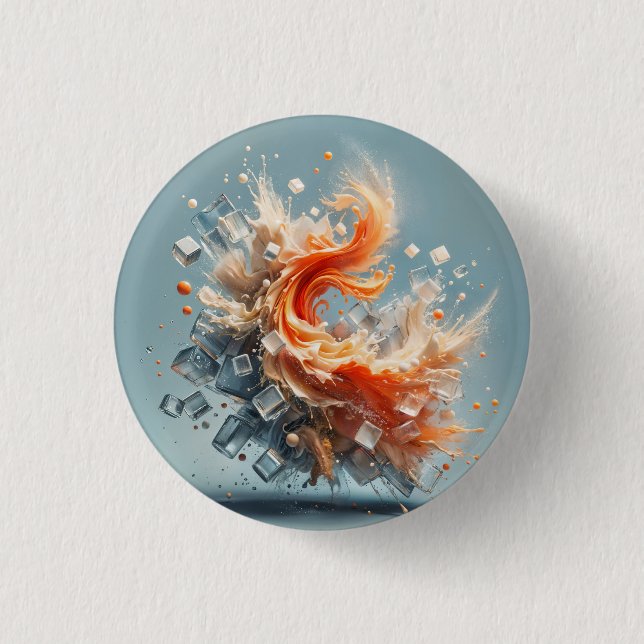 Tropischer Splash Button (Vorderseite)