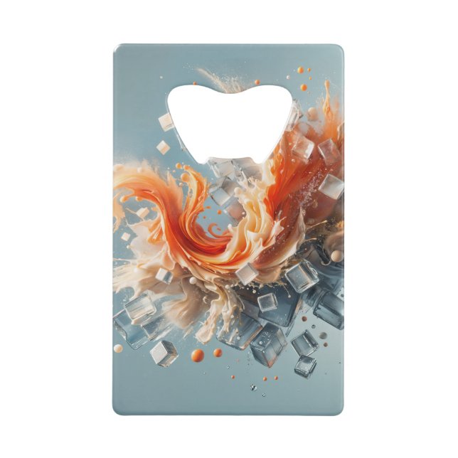 Tropischer Splash Geldbeutel Flaschenöffner (Vorderseite)