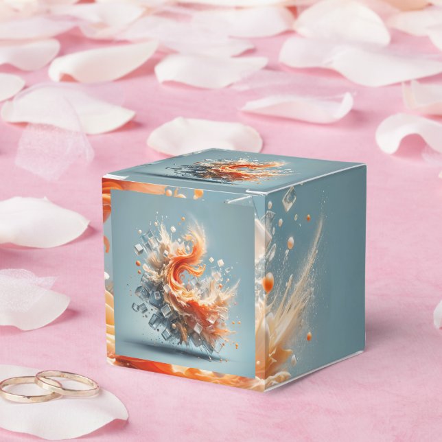 Tropischer Splash Geschenkschachtel (Hochzeit)