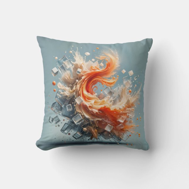 Tropischer Splash Kissen (Vorderseite)